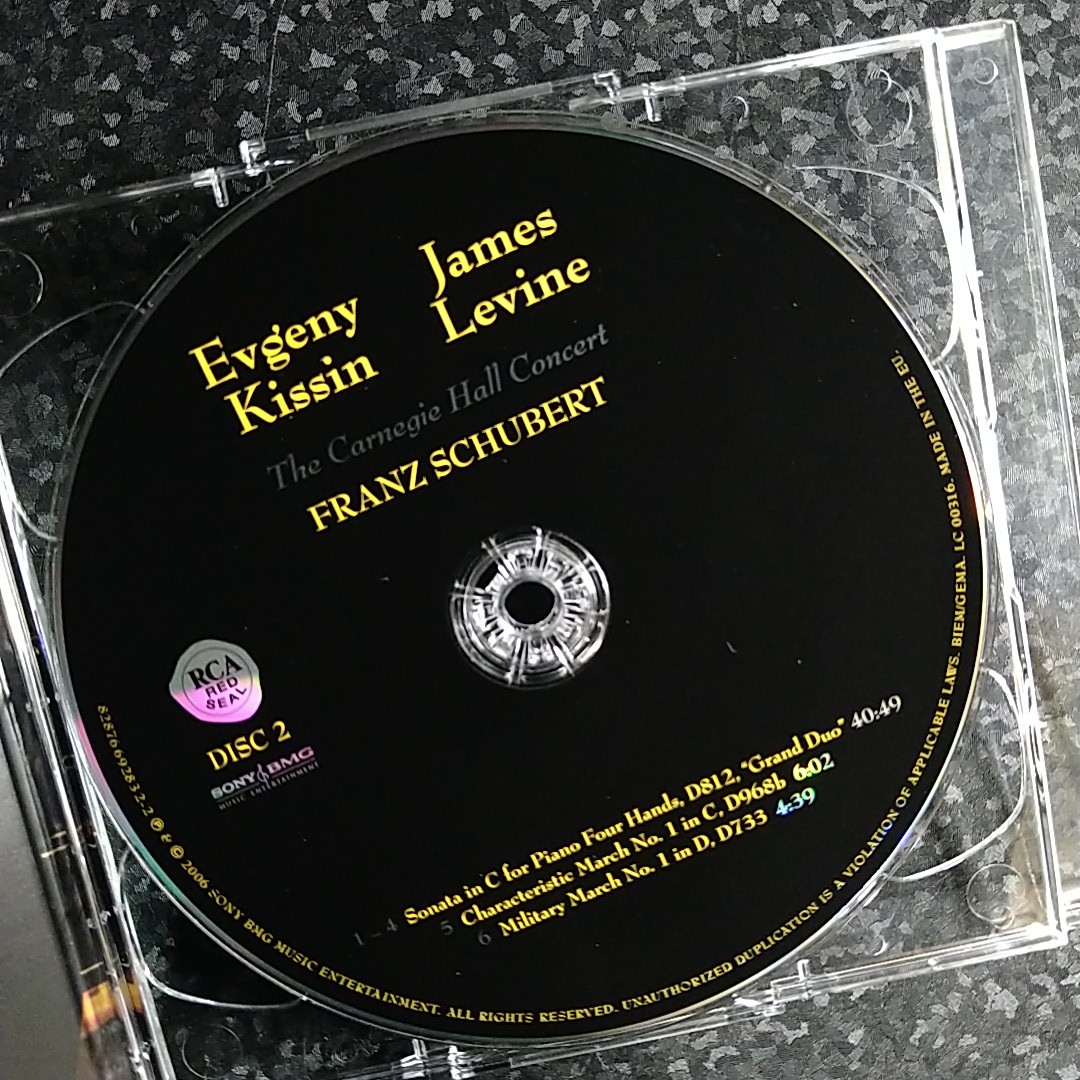l（2CD）キーシン　レヴァイン　シューベルト　4手のためのピアノ作品集　Kissin Levine Schubert Four Hands_画像4