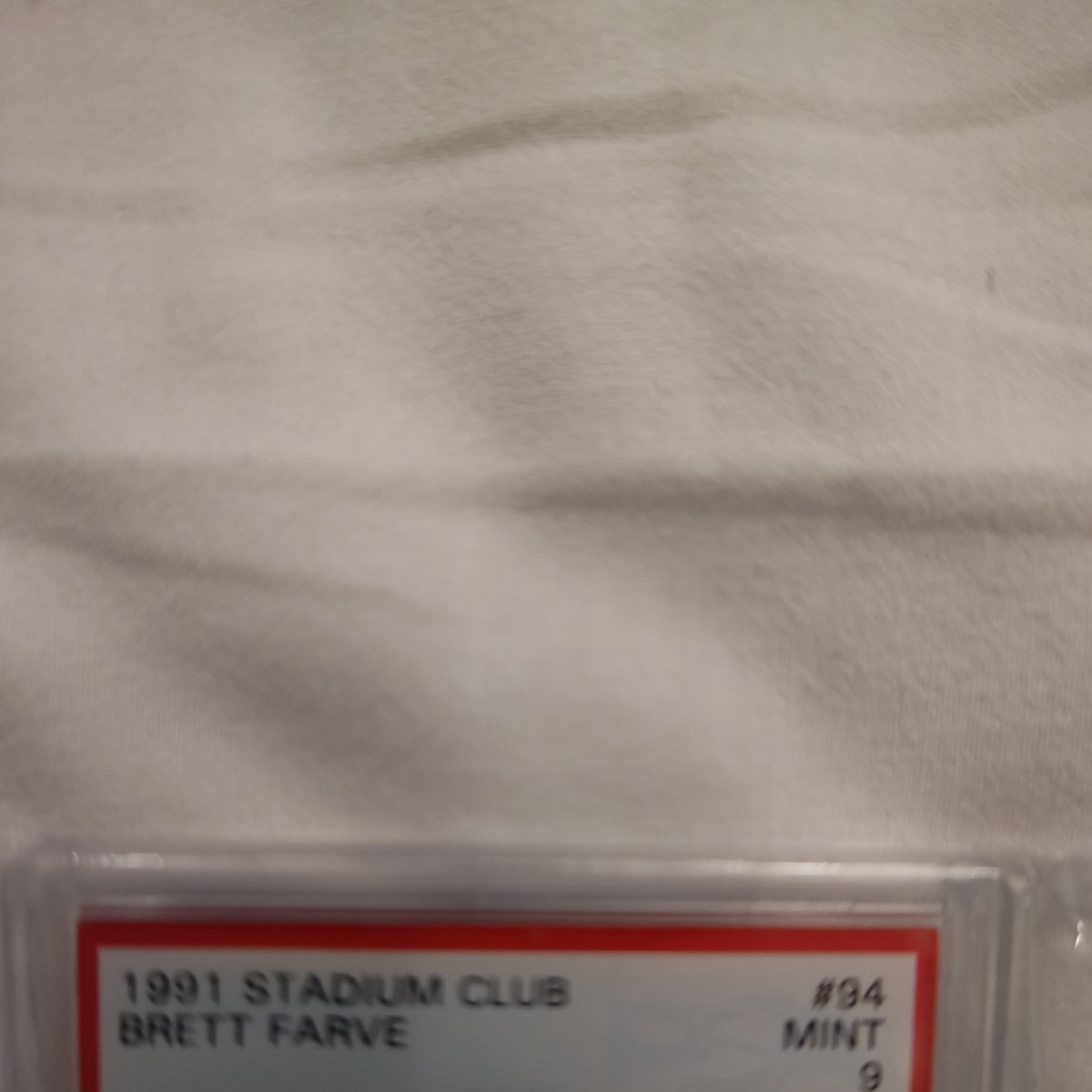 PSA9完璧超激レア 1991 StadiumClub Brett Farve ブレッドファーブ SP RC #94 FalconsQB NFL レジェンド HOF スーパースター _画像3