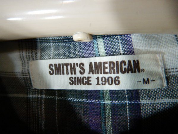 ｎ8672　SMITH'S　AMERICAN　スミス　アメリカン　長袖　チェック　デザイン　シャツ　人気　送料格安_画像3
