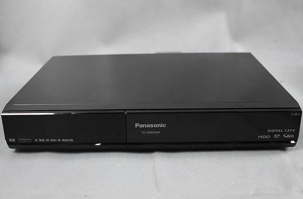 HDMIケーブル付 CATV STB 録画OK Panasonic TZ-HDW610P HDD500GB内蔵 セットトップボックス 地デジチューナー パナソニック S122801_画像3