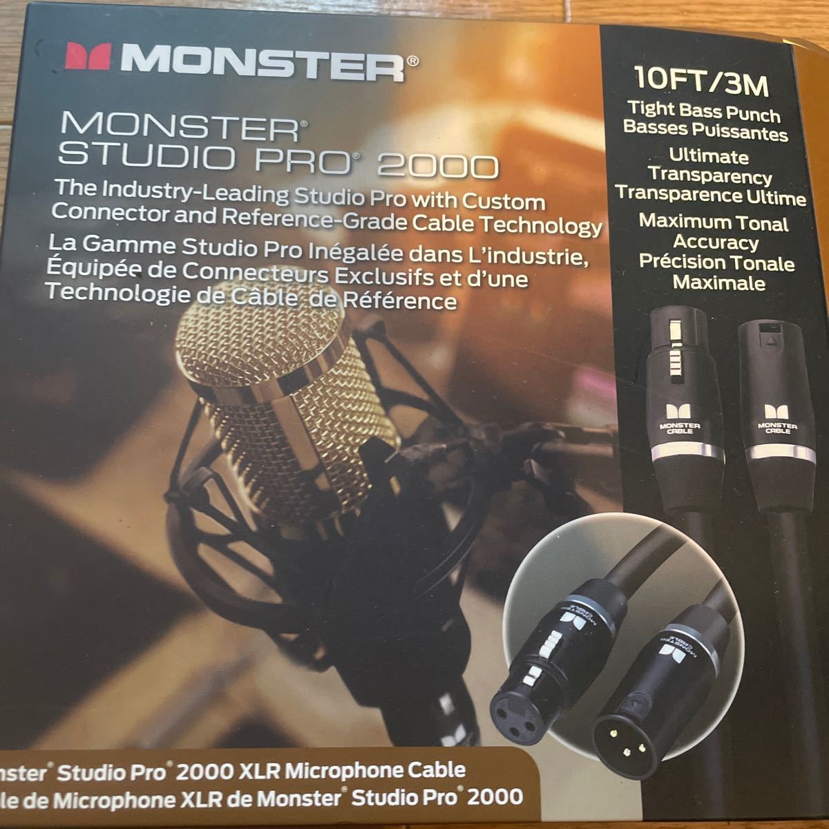 マイクケーブル Monster studio pro2000