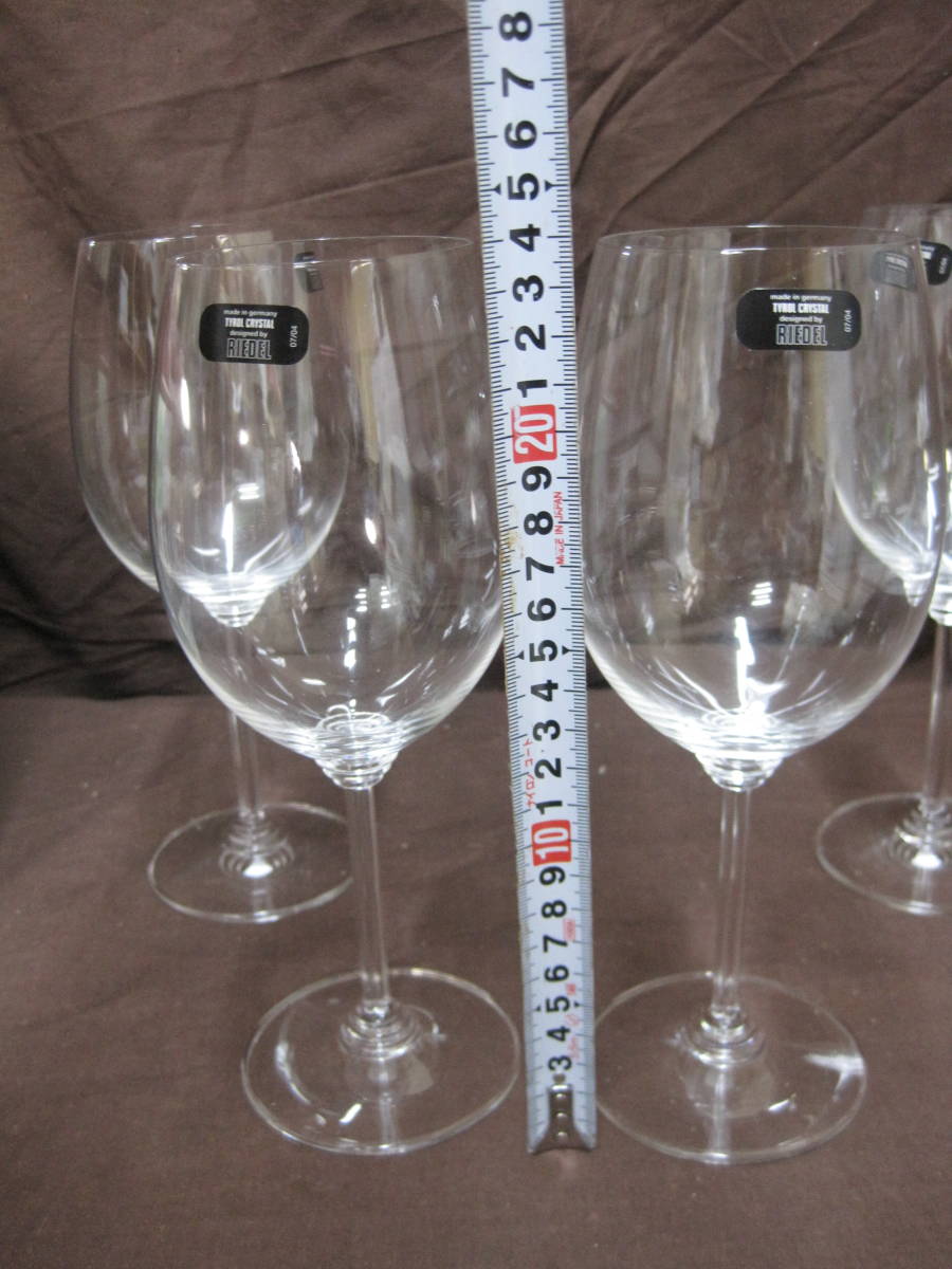 【B153】未使用　RIEDEL リーデル　４客　ワイングラス VIOGNIER/CHARDONNAY 箱あり_画像8