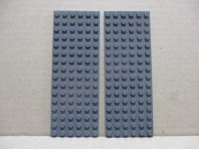 レゴ　パーツ　6×16プレート　ダークグレー2個　中古　ランクA~B_画像1
