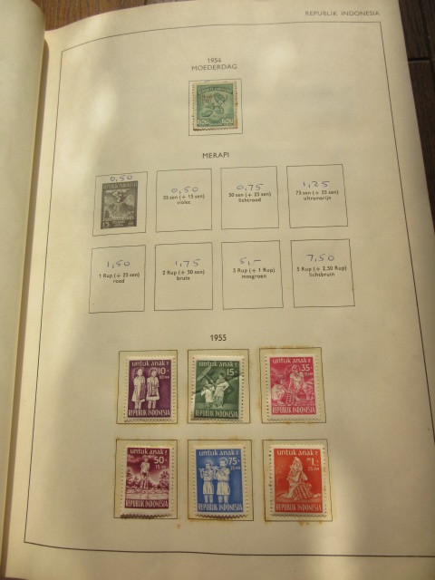 インドネシア切手及びFDC22枚 1945～1963年初期コレクション アルバム４９頁_画像5