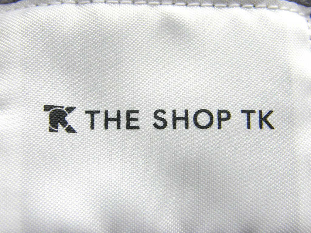 新品 THE SHOP TK 【厚手 ニットフリース】 洗濯機で洗える! メランジ パンツ 秋冬 真冬 ライトグレー XL ★351595 タケオキクチ イージー_画像10