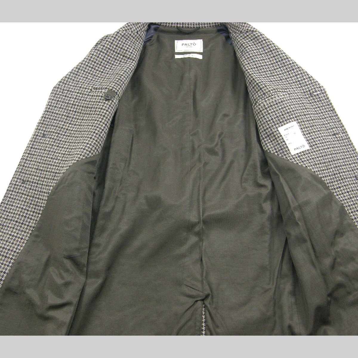新品 【PALTO / パルト】 イタリア製 ツイード ハウンズトゥース 新品 【PALTO / パルト】 イタリア製 ツイード ハウンズトゥース