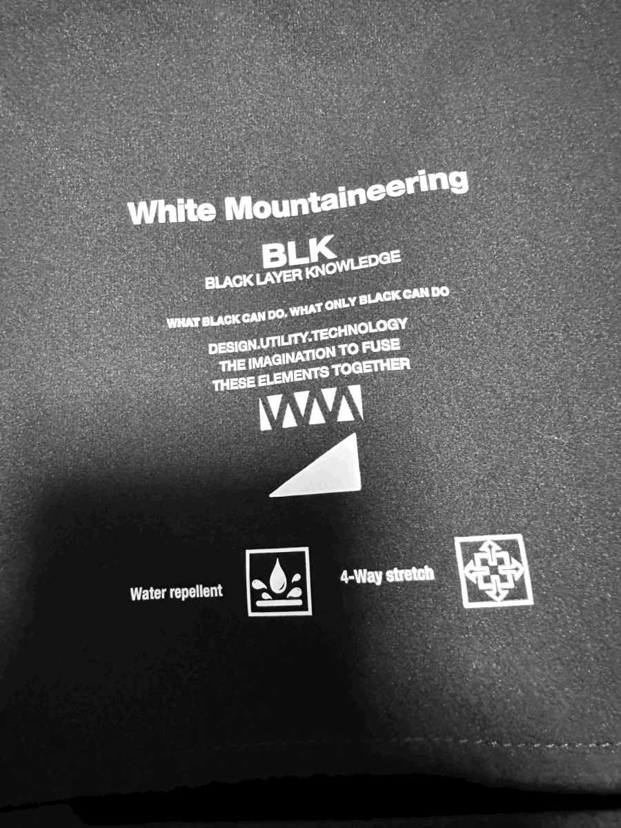 White Mountaineering BLK ホワイトマウンテニアリング サルエルショーツ黒1サイズショートパンツ_画像9