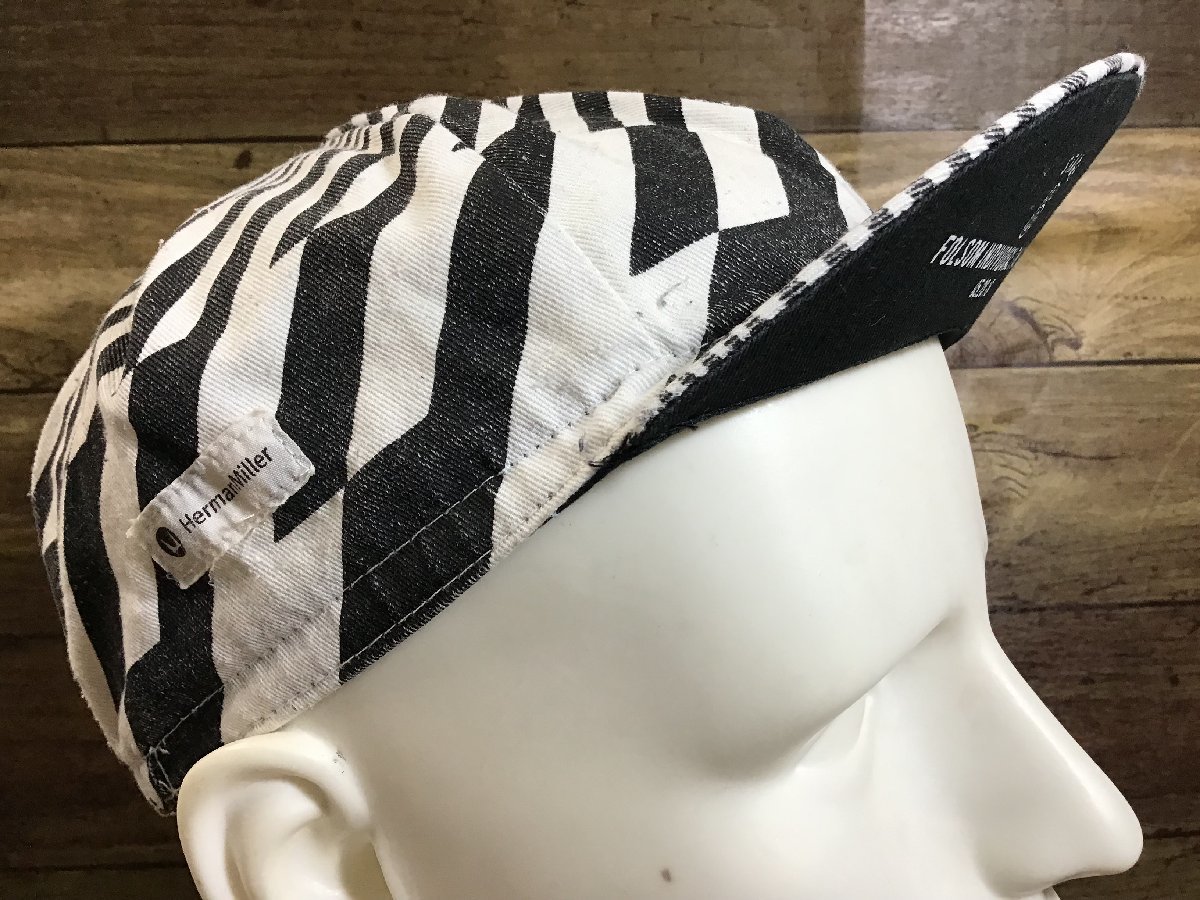 GV044 rough .Rapha x Herman Miller cycle cap white black 