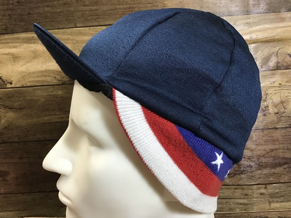 GM625 ラファ Rapha WINTER HAT USA ウィンターハット サイクルキャップ 紺 サイズフリー_画像3