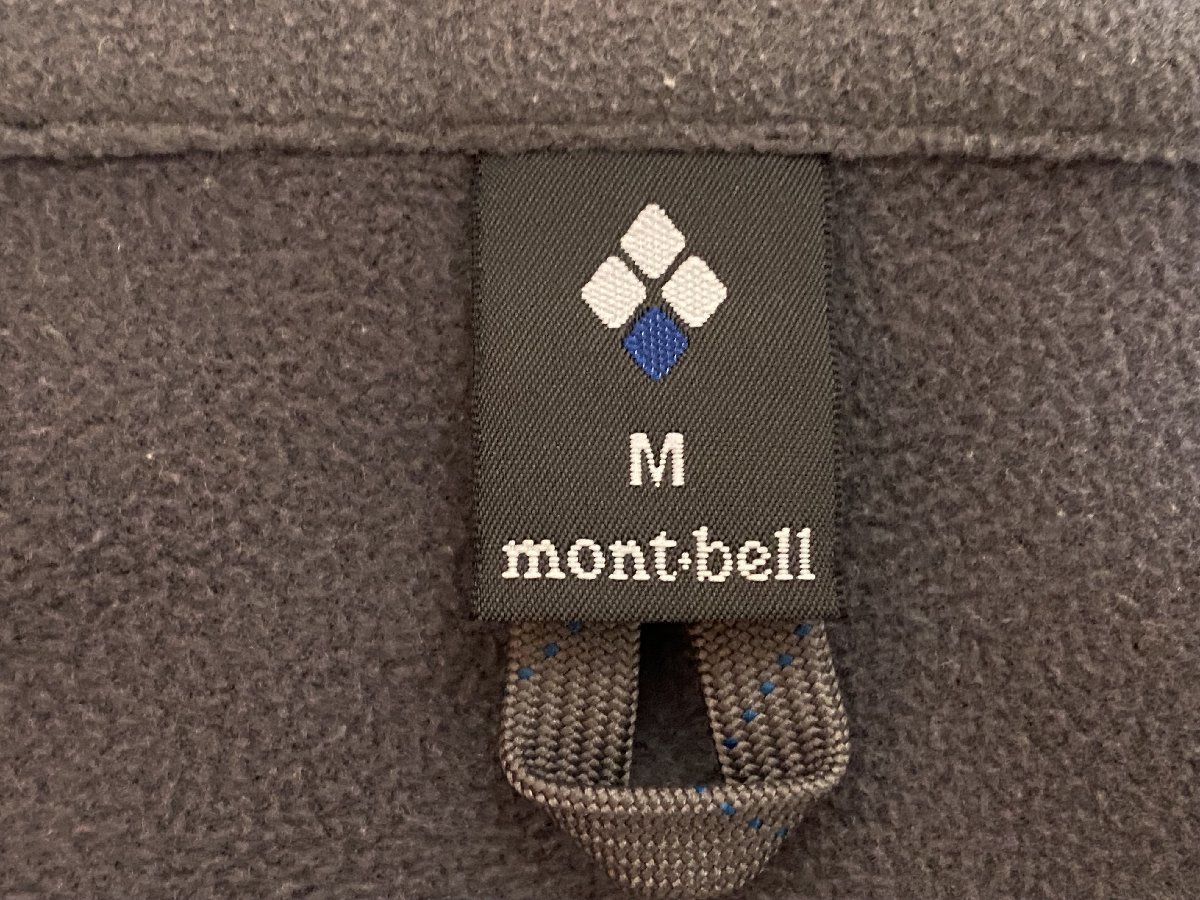 HL382 モンベル mont-bell 長袖 サイクルジャケット 赤 M 裏起毛 ※袖口擦れ_画像7