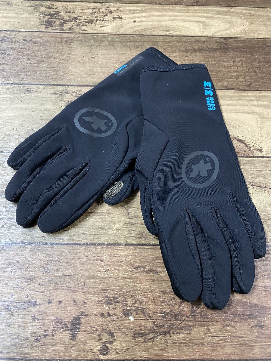 HJ375 アソス assos Winter Gloves EVO 長指 グローブ 黒 S CLIMA CODE 3/3 ※タグカット_画像2