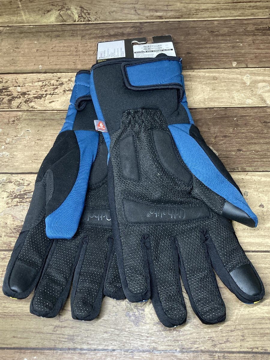 GK317 マビック MAVIC KSYRIUM PRO THERMO GLOVE 長指ウィンターグローブ L 紺 裏起毛_画像2