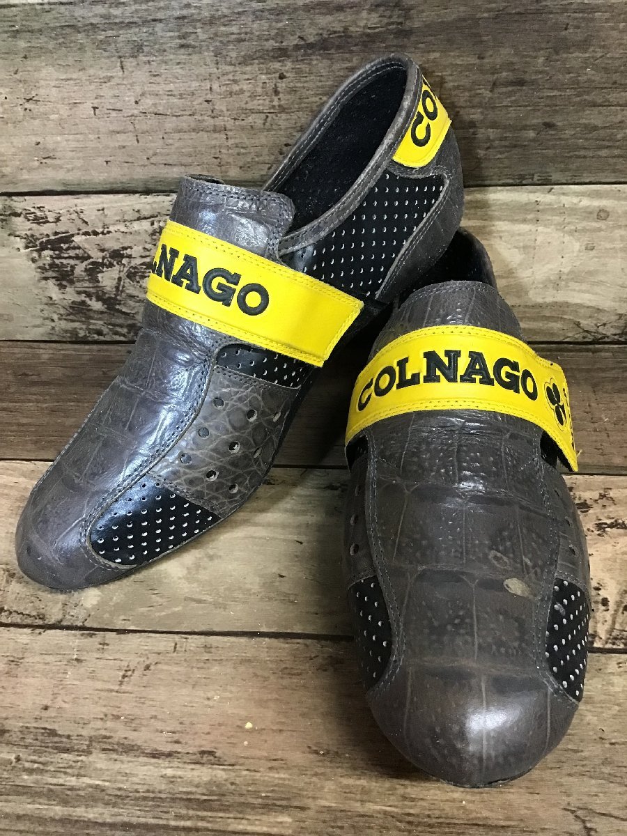 HH593 コルナゴ COLNAGO MASTER SHOES レザー 80'S-90'S ※プラスチック一部割れ