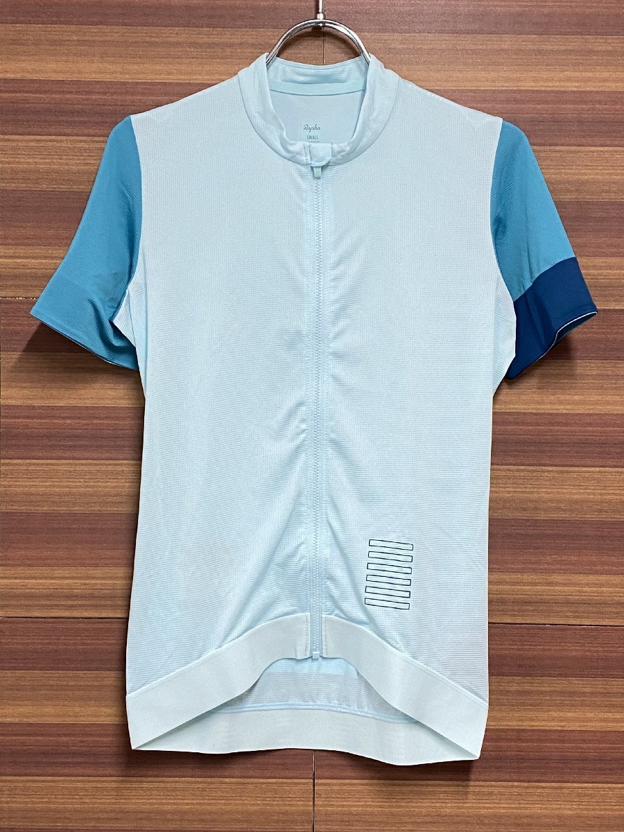 HL391 ラファ Rapha プロチームトレーニングジャージ PRO TEAM TRAINING JERSEY 水色 S_画像1