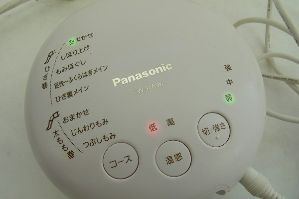 S052-J9-3053 PANASONIC パナソニック EW-RA96 エアーマッサージャー 通電確認済 現状品⑧＠_画像2