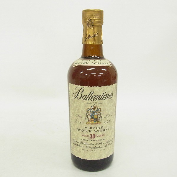 S195-S28-3136 Ballantine's バランタイン 30年 スコッチ ウイスキー 750ml 43％ 未開栓 現状品⑧_画像2