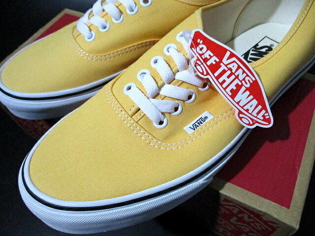 新品■ 即決　安い！　バンズ　オーセンティック　USA企画　黄色　イエロー　未使用　27.5cm　VANS　AUTHENTIC　エラ　ヴァンズ　_画像5