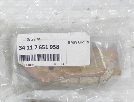 BMW оригинальный тормозные накладки |34117651958 F650GS Dakar,F650,G650 XCHALLENGE,F800GS