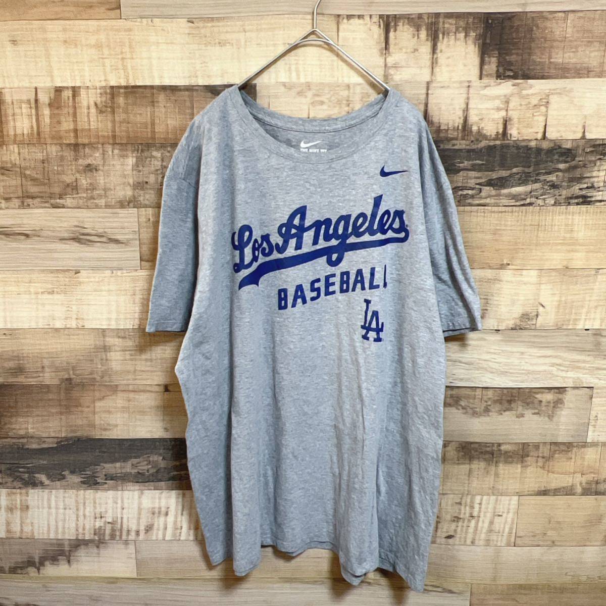 NIKEナイキ　半袖Tシャツ　MLB ロサンゼルス・ドジャース ロゴプリント　ビッグサイズXXL オーバーサイズ_画像5