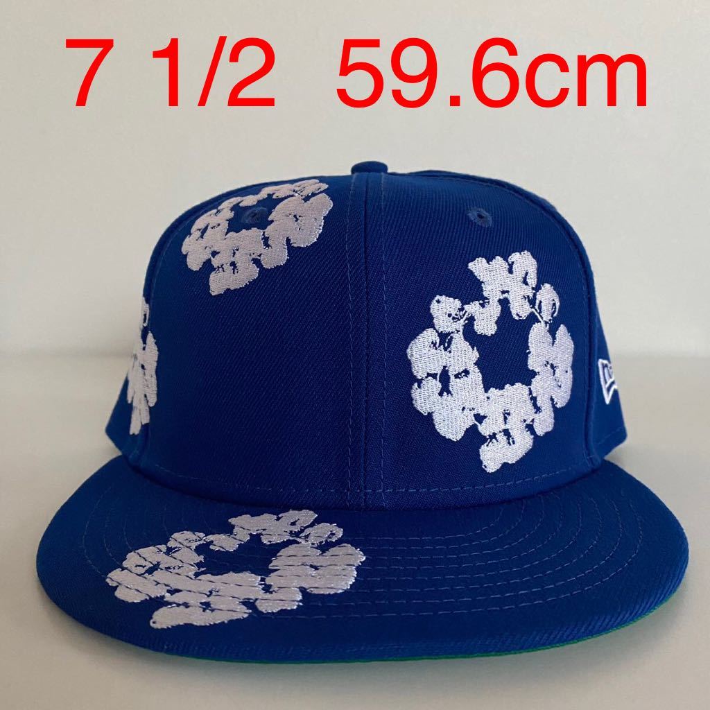 新品 Denim Tears New Era Cotton Wreath Cap Royal Blue 7 1/2 59.6cm デニムティアーズ ニューエラ コラボ キャップ ブルー 帽子 Hat