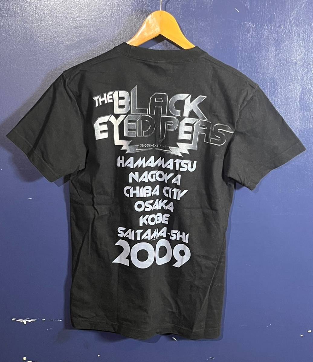 BLACK EYED PEAS | ブラック・アイド・ピーズ　半袖　Tシャツ　2009　JAPAN TOUR　ツアー　ブラック　黒　Sサイズ_画像3