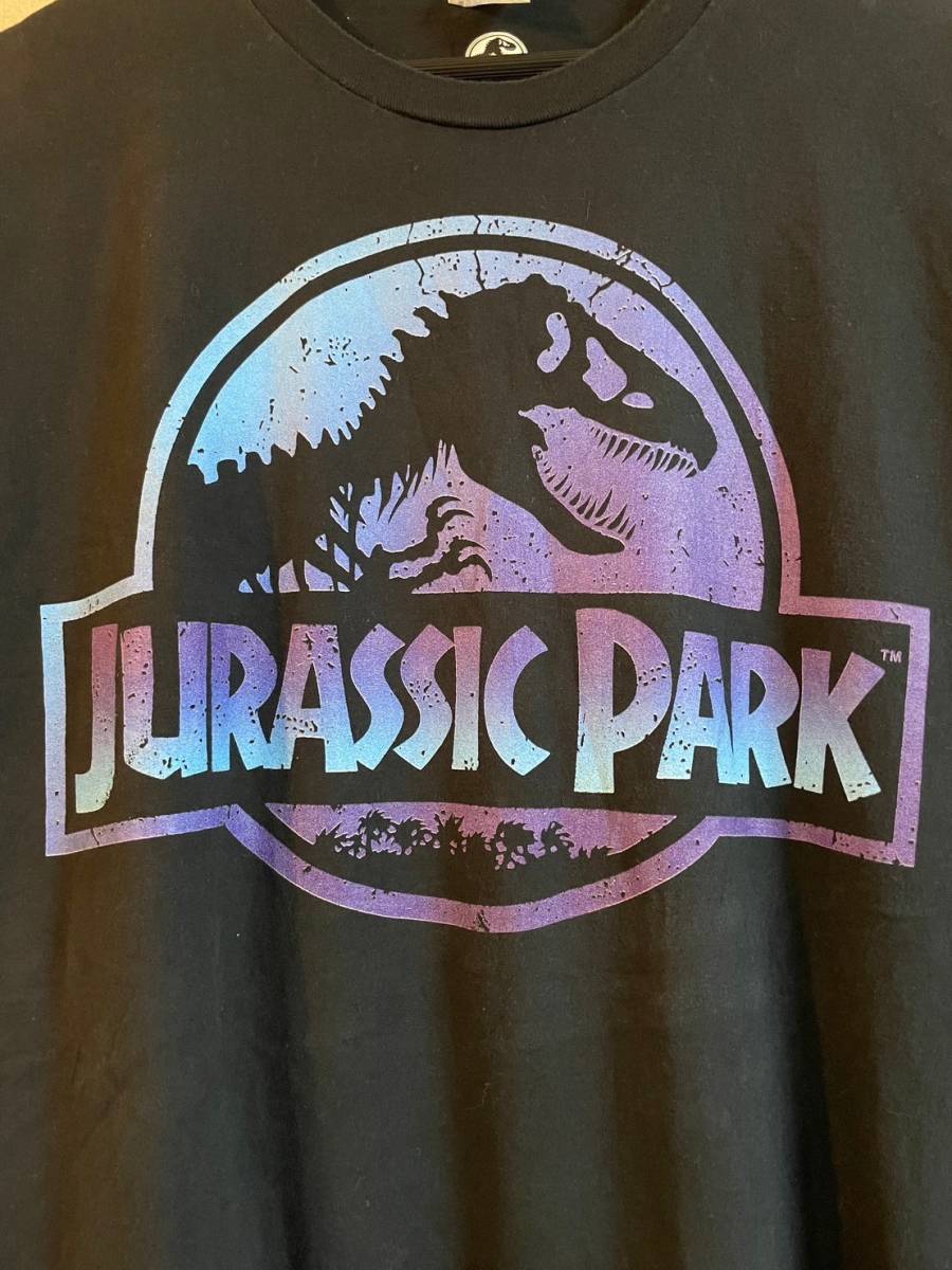 「ジュラシック・パーク」（Jurassic Park）半袖　Tシャツ　Jurassic World　ユニバーサル　映画　洋画　ブラック　2XLサイズ_画像2