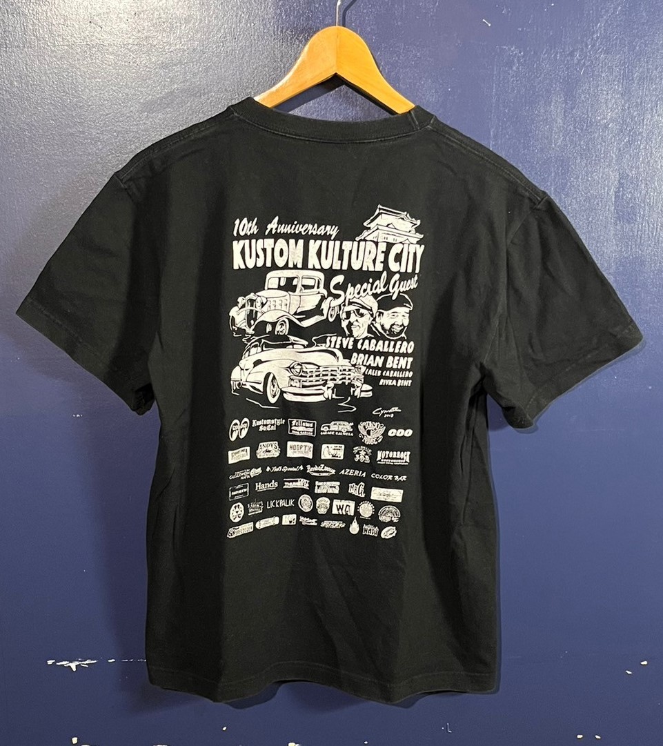 Kustom Kulture City 10　半袖　Tシャツ 10周年　小田原　カスタムカー　自動車　モータースポーツ　Mサイズ_画像1