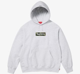 L 国内正規 新品 Supreme Box Logo Hooded Sweatshirt Ash Grey Large / 2023 fall winter シュプリーム ボックスロゴ_画像2