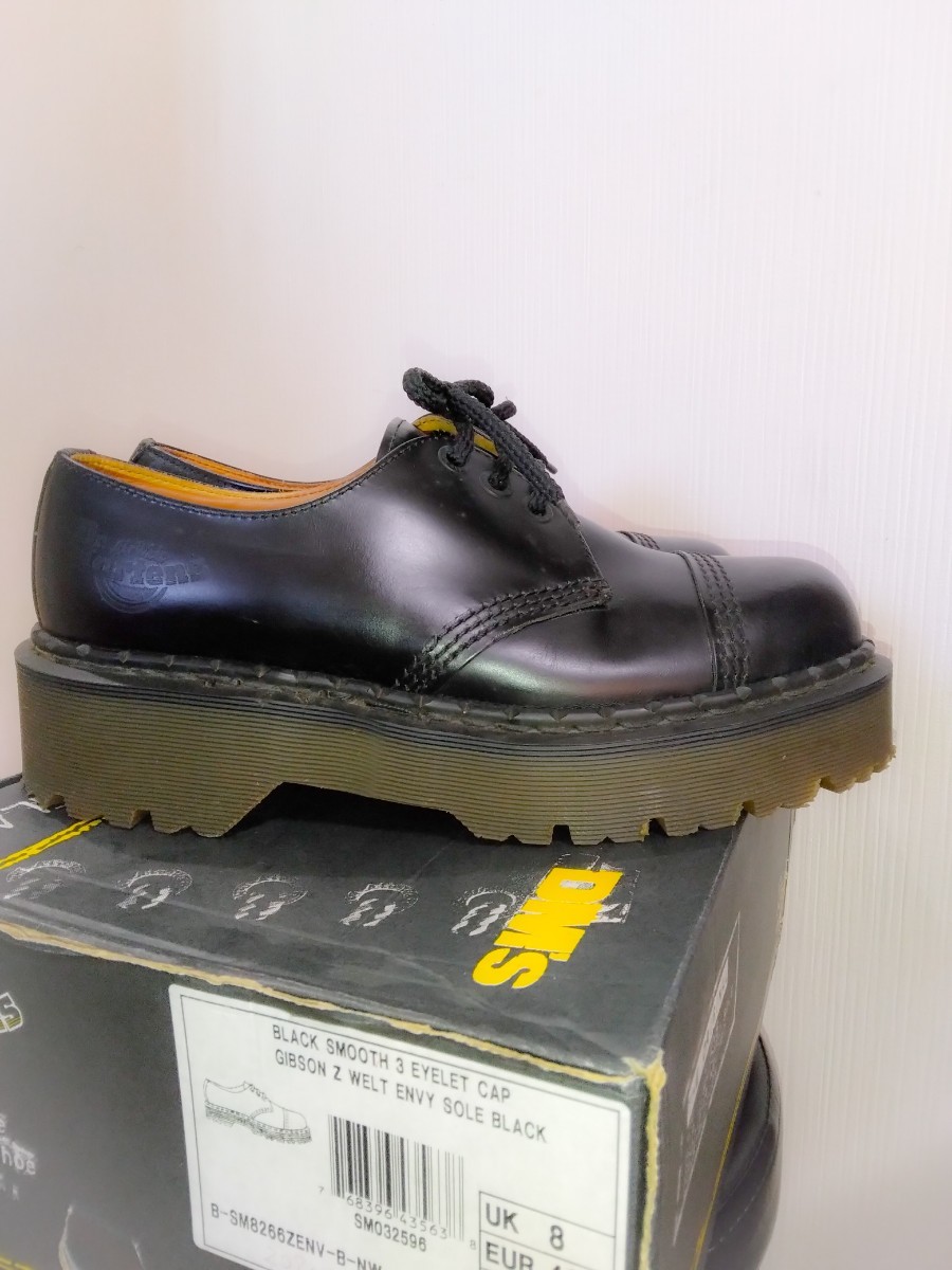 Dr.Martens 英国製 クレイジーボム UK8 厚底ENVYソール 3ホール 黒 CRAZYBOMB イングランド製 ドクターマーチン_画像8