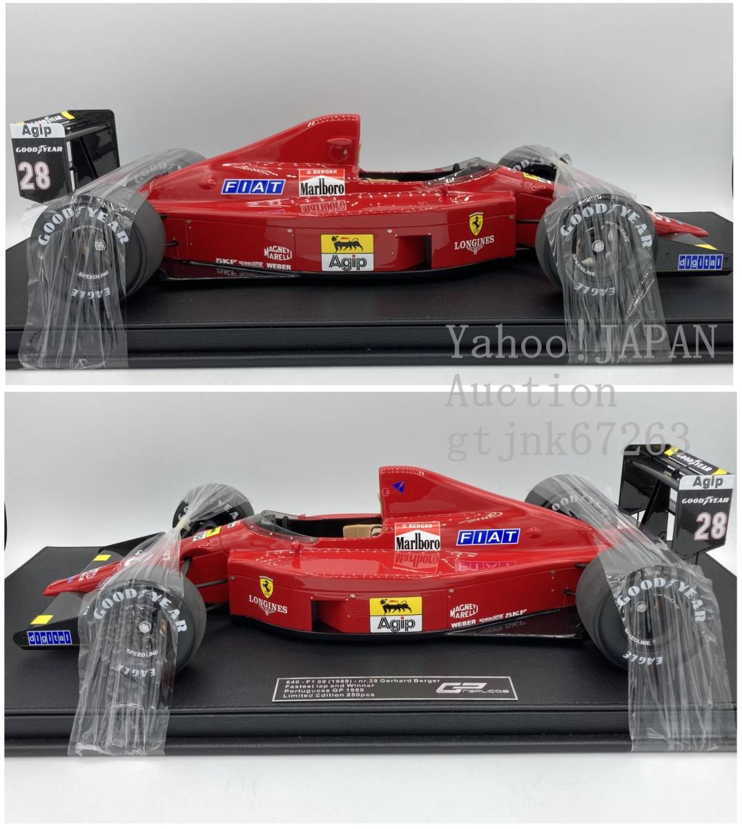 【5月末まで】 GP Replicas 1/12 フェラーリ 640 #28 G.ベルガー Marlboro加工 TOPMARQUES トップマルケス GP12-19B 限定250台の画像6