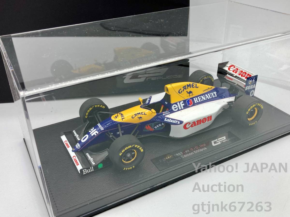GP Replicas 1/18 ウィリアムズ FW15C #0 D.ヒル CAMELソニックデカール加工品 TOPMARQUES トップマルケス GP047A with SHOWCASE_画像2