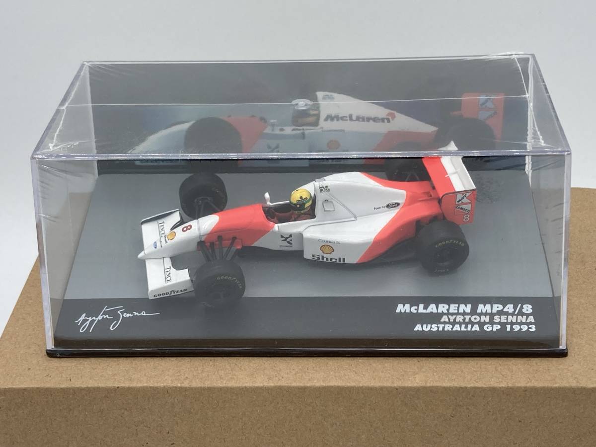 Altaya 1/43 マクラーレン ホンダ McLaren HONDA MP4/8 #8 A.セナ 1992 シュリンク包装未開封品 アルタヤ_画像2