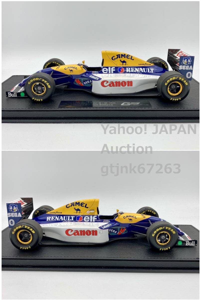 GP Replicas 1/18 ウィリアムズ FW15C #0 D.ヒル CAMELソニックデカール加工品 TOPMARQUES トップマルケス GP047A with SHOWCASE_画像5