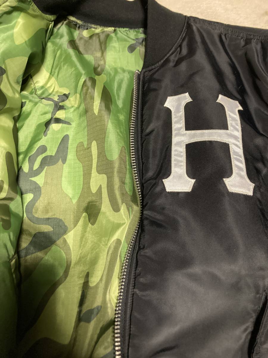 HUF MA-1 REVERSIBLE BOMBER JACKET Sサイズ BLACK_画像2