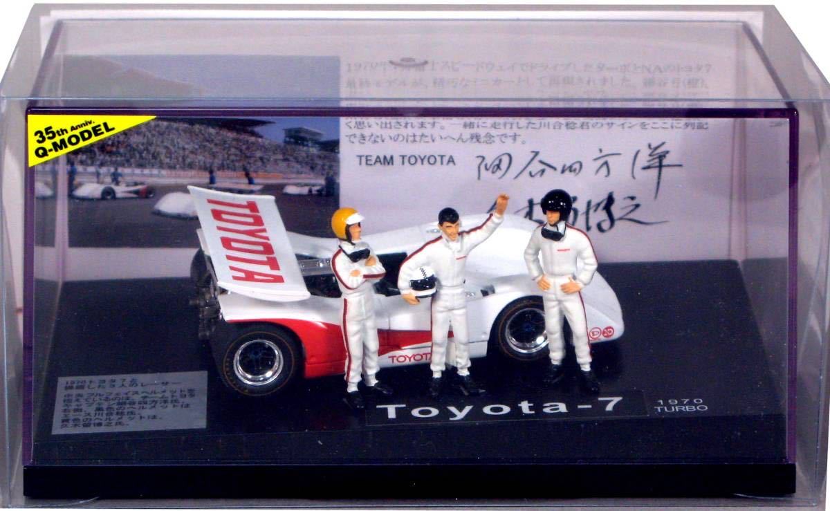 1/43　1970 トヨタ7 ターボ 川合号＆THE3RACERS Q-model_1970トヨタ７と操縦した３人のレーサーたち