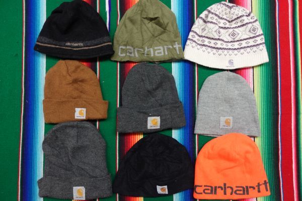 MISC-KCAP42 カーハート Carhartt ニットキャップMIX ビー二ー ロゴ￥1～ビンテージUS古着卸大量セット業者まとめ売り_画像1