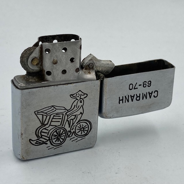 ジッポー ZIPPO ベトナムジッポー 1969年 人気絵柄のシクロ 使えます ヴェトナムジッポー_画像3