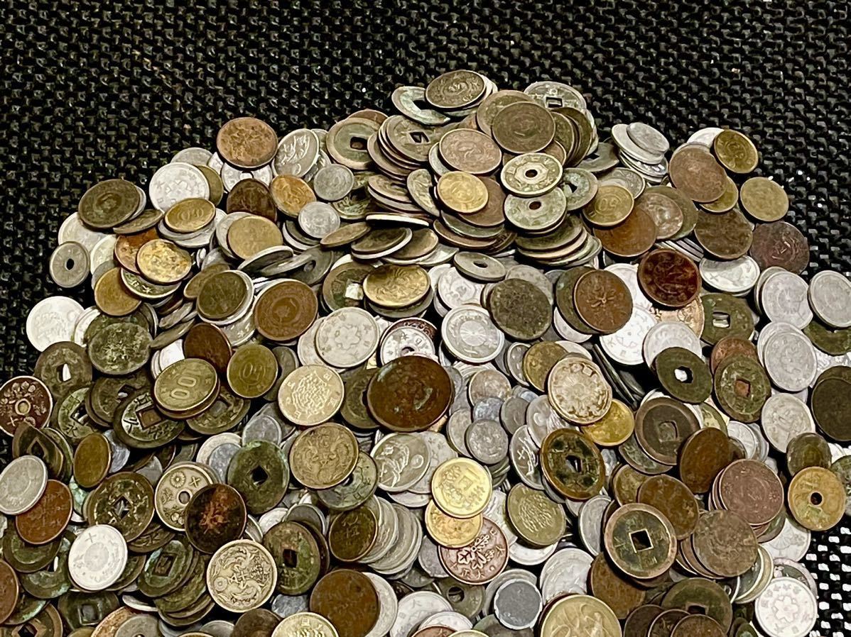 日本古銭まとめ5.1kg 銀貨 銅貨 アルミ貨_画像2