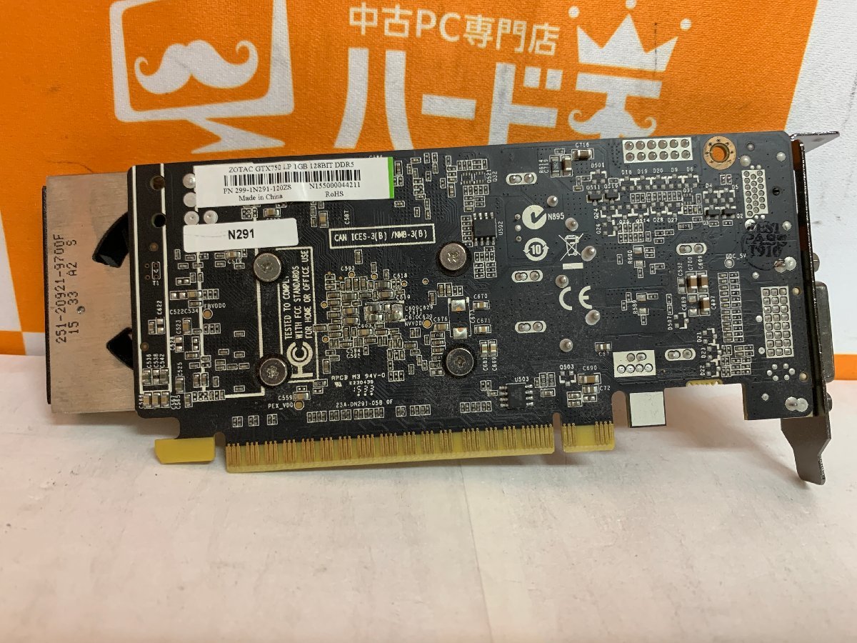【ハード王】1円～/ZOTAC/グラフィックボード GTX750 LP 1GB 128BIT DDR5/6303-R11_画像4