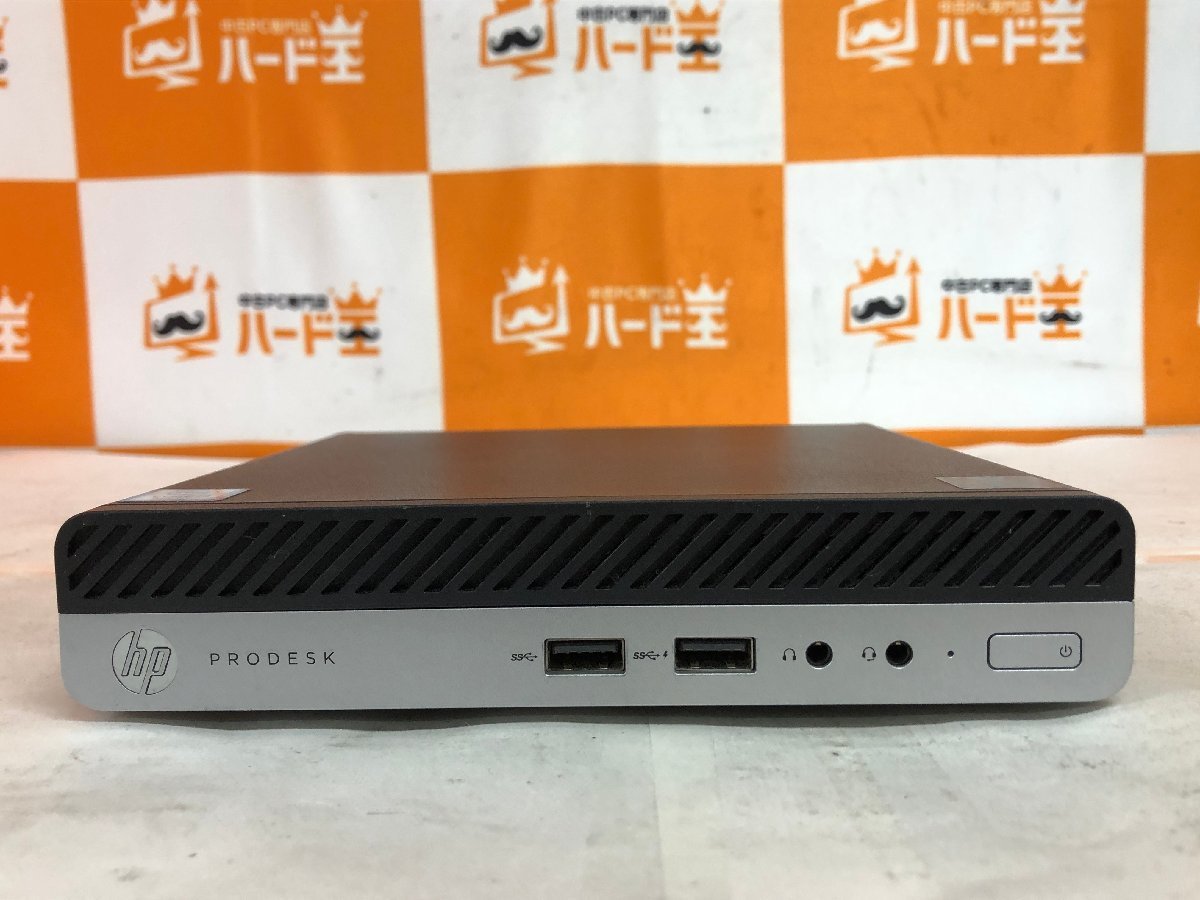 【ハード王】1円～/HP ProDesk400G5DM/Corei3-9100T/4GB/ストレージ無/6300-R22_画像2