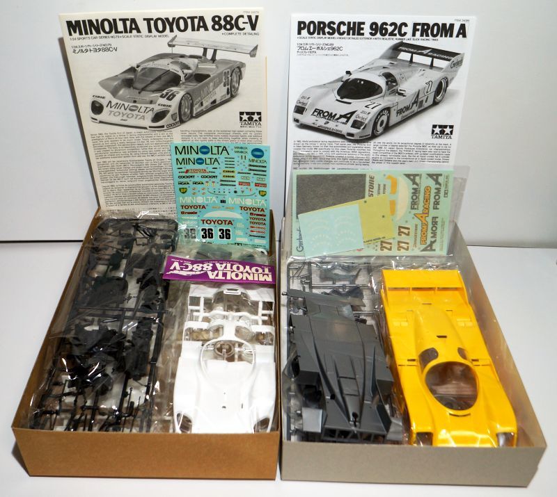  Tamiya 1/24 Minolta Toyota 88C-Vf rom *e-/yo- -stroke Porsche 962C Zauber Mercedes C9 C car endurance plastic model display 