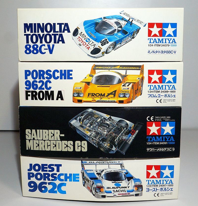  Tamiya 1/24 Minolta Toyota 88C-Vf rom *e-/yo- -stroke Porsche 962C Zauber Mercedes C9 C car endurance plastic model display 