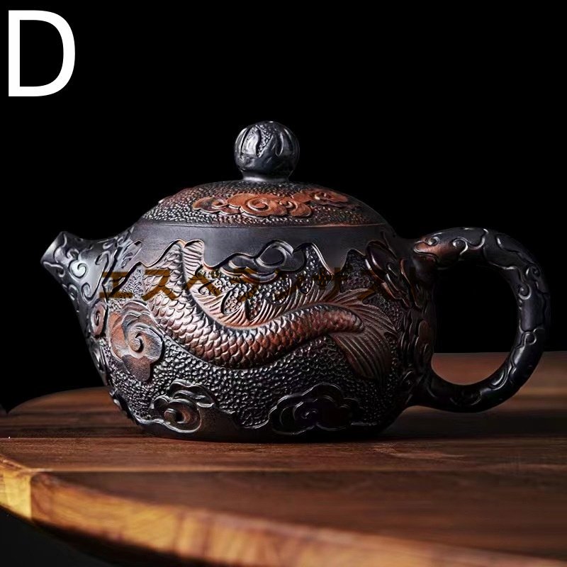 [エスペランザストア]職人手作り 陶器 煎茶道具 茶壺 茶壷 急須 常滑焼 茶器 茶道具 容量：200ML_画像2