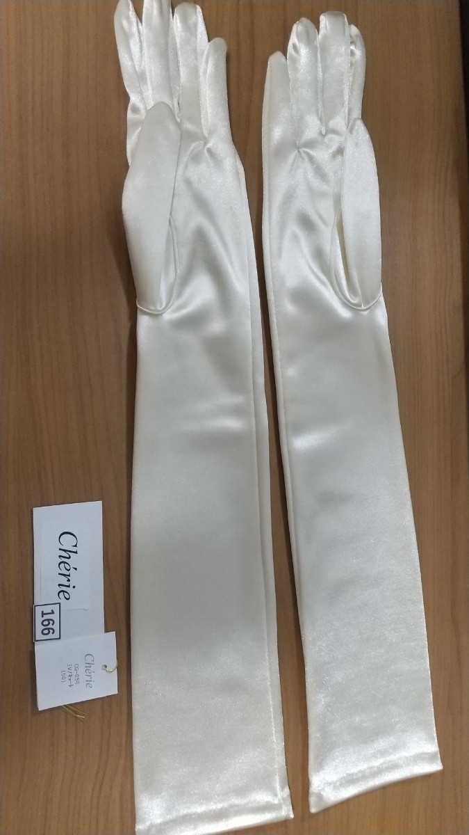  wedding glove Sherry made NO166 ivory 50cm cute type ( thin )[ beautiful goods ]
