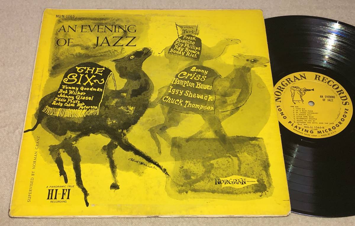 値下激レア幻録音！極美再生完オリSonny Criss / An Evening Of Jazz●DSM村上春樹Hampton Hawes,Ray Brown,Buddy Rich, Turk,The Six