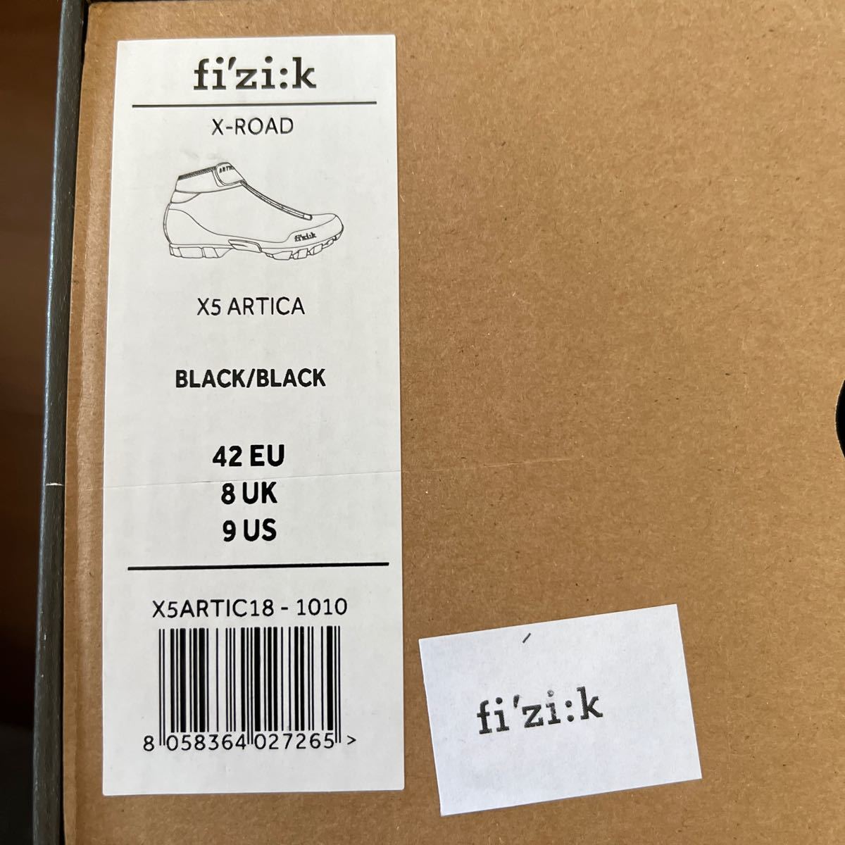 Fizik Artica X5 Winter MTB Shoes black/black( fi'zi:k aru TIKKA winter MTB shoes black / black ) size 42 new goods unused goods 