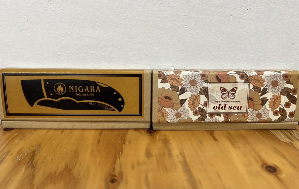 2本セット nigara OLD MAUNTAIN & OLD SEA フォールディングナイフ ☆新品未使用