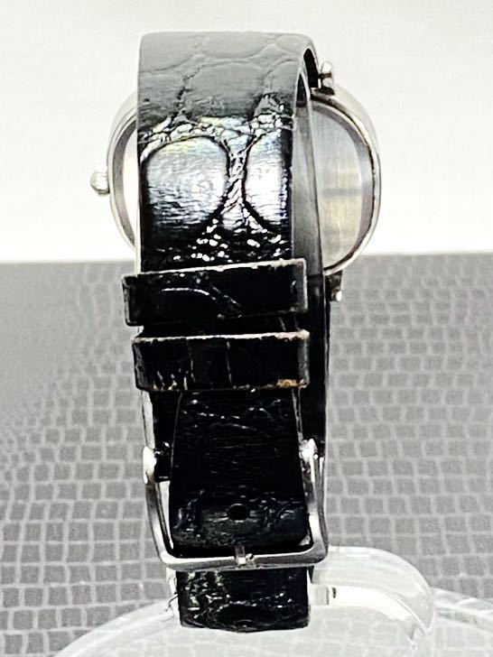 【ジャンク】 LONGINES ロンジン クォーツ メンズ 腕時計 960-3229 スクエア シルバー文字盤 シルバーケース 非稼働_画像4