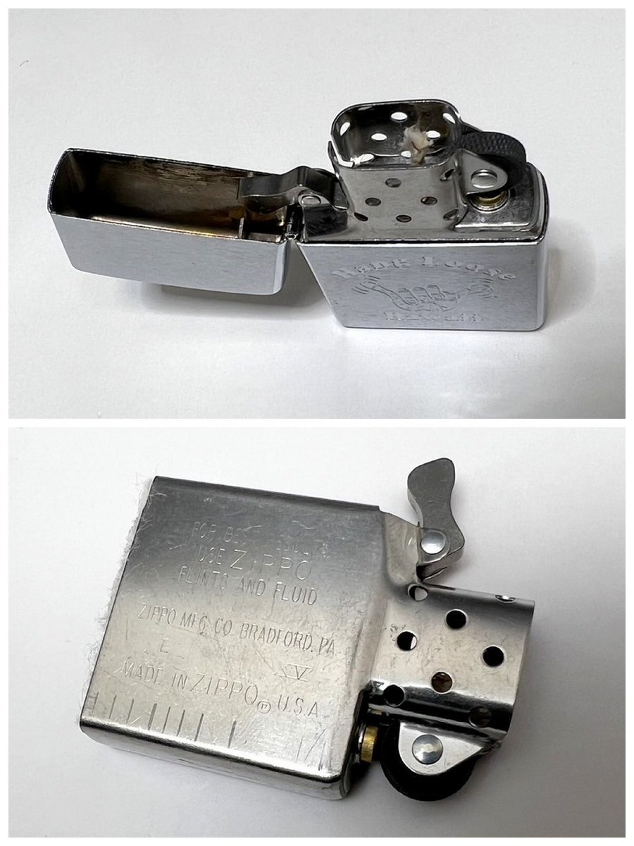 ヴィンテージ！新品 ZIPPO 3点セット 1996年/1999年 ＆ ZIPPO専用レザーケース ベルトポーチ 90年代 ハワイ ジッポー 喫煙グッズ 質セブン_画像4