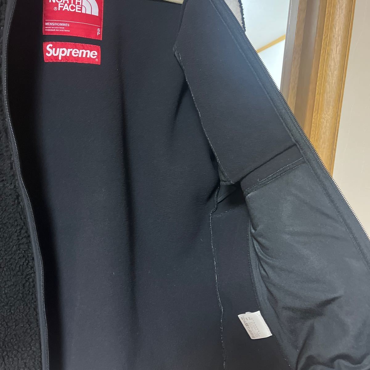 ほぼ未使用 Sサイズ シュプリーム ノースフェイス　Sロゴ　フリース レシート有　supreme the north face s logo フーディhoodie 黒　black_画像5